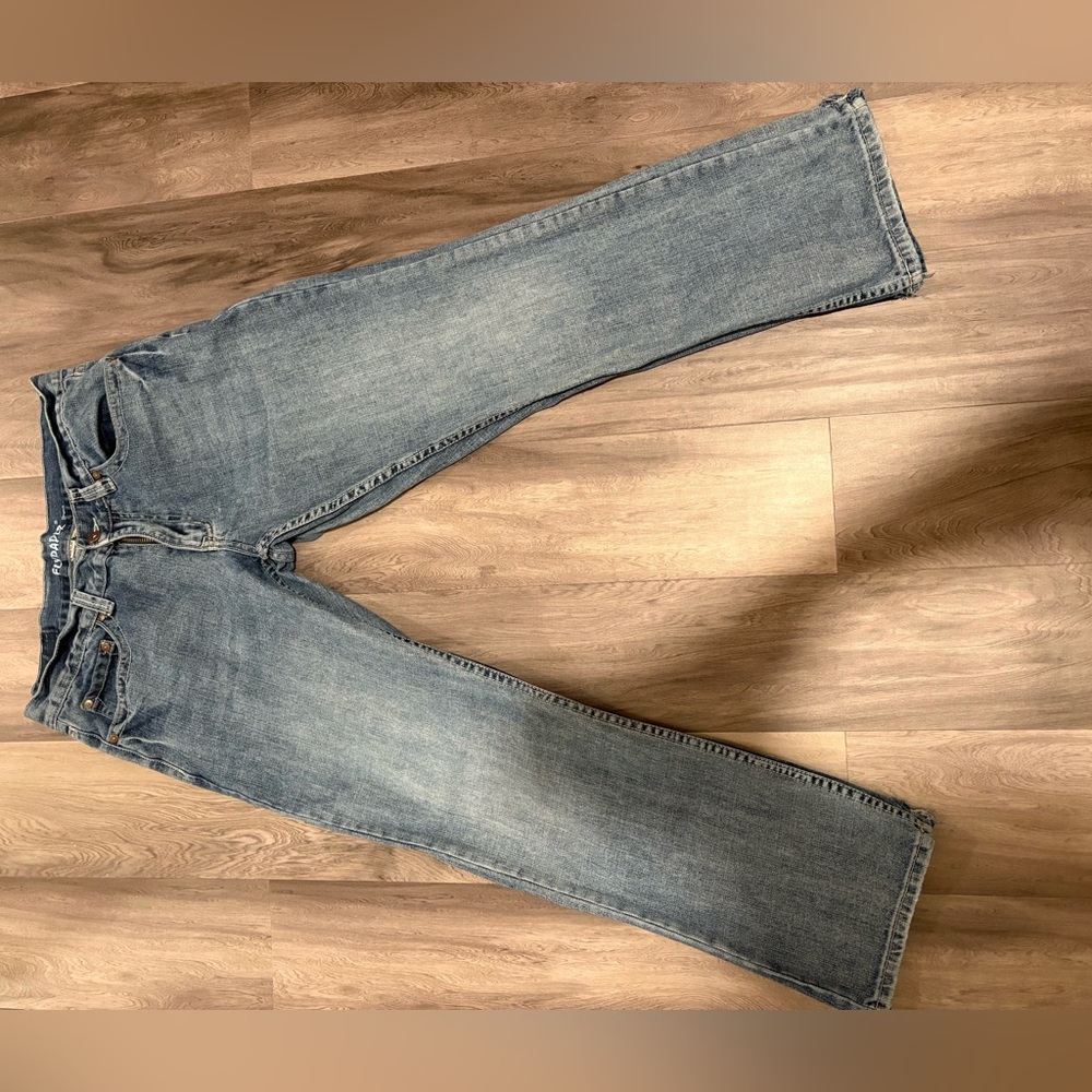 Blue bootcut jeans #casual #denim